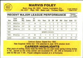Marvis Foley  baseball card collectible - Main Image 2