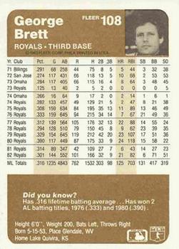 George Brett  baseball card collectible - Main Image 2