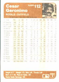 Cesar Geronimo  baseball card collectible - Main Image 2