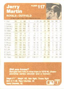 Jerry Martin  baseball card collectible - Main Image 2