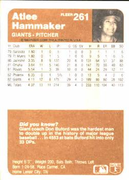 Atlee Hammaker  baseball card collectible - Main Image 2