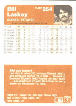 Bill Laskey  baseball card collectible - Main Image 2