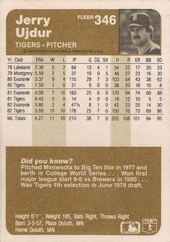 Jerry Ujdur  baseball card collectible - Main Image 2