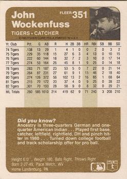 John Wockenfuss  baseball card collectible - Main Image 2