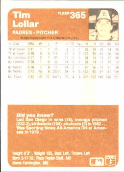 Tim Lollar  baseball card collectible - Main Image 2