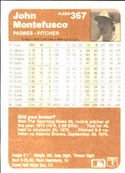 John Montefusco  baseball card collectible - Main Image 2