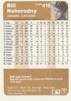 Bill Nahorodny  baseball card collectible - Main Image 2