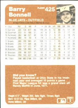 Barry Bonnell  baseball card collectible - Main Image 2