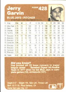 Jerry Garvin  baseball card collectible - Main Image 2