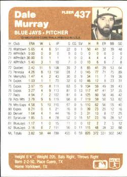 Dale Murray  baseball card collectible - Main Image 2