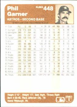 Phil Garner  baseball card collectible - Main Image 2