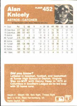 Alan Knicely  baseball card collectible - Main Image 2