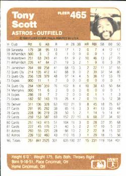 Tony Scott  baseball card collectible - Main Image 2