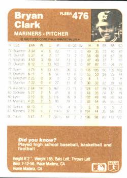 Bryan Clark  baseball card collectible - Main Image 2