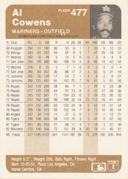 Al Cowens  baseball card collectible - Main Image 2