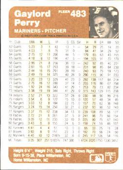 Gaylord Perry  baseball card collectible - Main Image 2