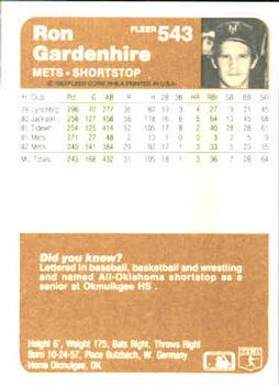 Ron Gardenhire  baseball card collectible - Main Image 2