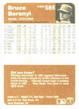 Bruce Berenyi  baseball card collectible - Main Image 2