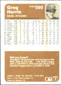 Greg Harris  baseball card collectible - Main Image 2