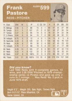 Frank Pastore  baseball card collectible - Main Image 2