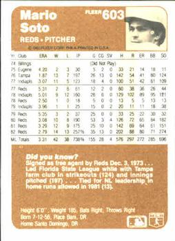 Mario Soto  baseball card collectible - Main Image 2