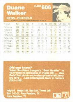 Duane Walker  baseball card collectible - Main Image 2