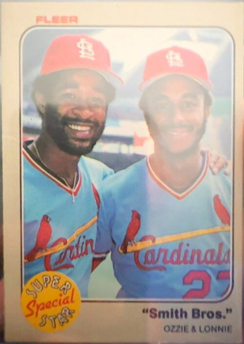 "Smith Bros.” (Ozzie Smith / Lonnie Smith)  baseball card collectible - Main Image 3