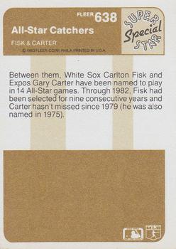 All-Star Catchers (Carlton Fisk / Gary Carter)  baseball card collectible - Main Image 2