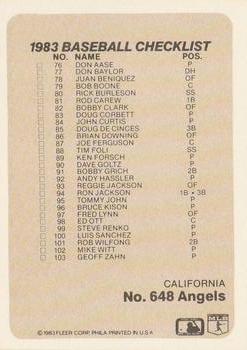 Checklist: Orioles / Angels  baseball card collectible - Main Image 2