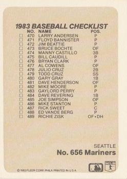 Checklist: Astros / Mariners  baseball card collectible - Main Image 2