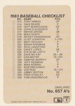 Checklist: Cubs / A’s  baseball card collectible - Main Image 2