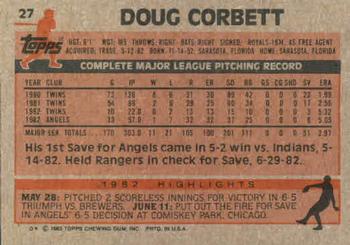 Doug Corbett  baseball card collectible - Main Image 2