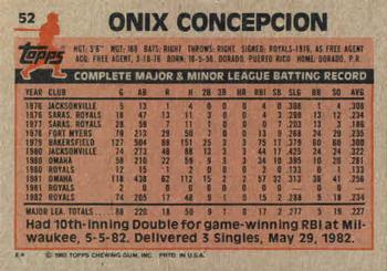 Onix Concepcion  baseball card collectible - Main Image 2