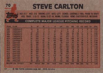 Steve Carlton  baseball card collectible - Main Image 2