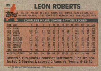 Leon Roberts  baseball card collectible - Main Image 2