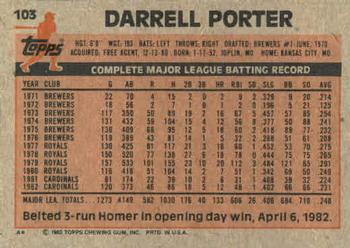 Darrell Porter  baseball card collectible - Main Image 2
