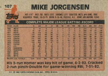 Mike Jorgensen  baseball card collectible - Main Image 2