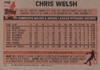 Chris Welsh  baseball card collectible - Main Image 2