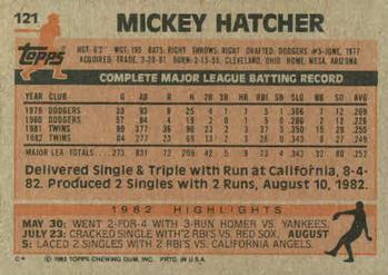 Mickey Hatcher  baseball card collectible - Main Image 2