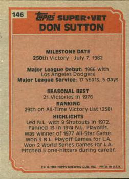 Don Sutton  baseball card collectible - Main Image 2