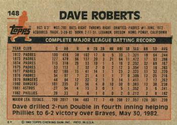 Dave Roberts  baseball card collectible - Main Image 2