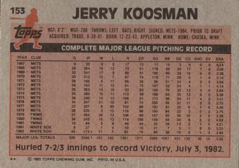 Jerry Koosman  baseball card collectible - Main Image 2