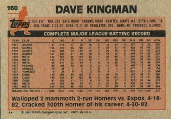 Dave Kingman  baseball card collectible - Main Image 2