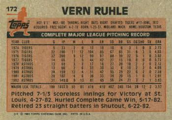 Vern Ruhle  baseball card collectible - Main Image 2