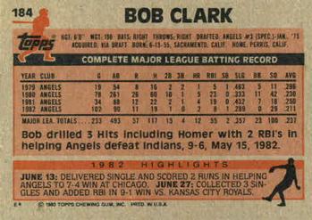 Bob Clark  baseball card collectible - Main Image 2