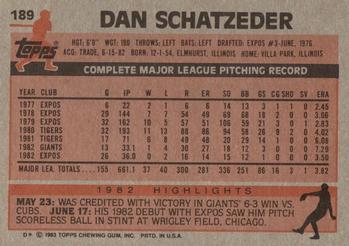Dan Schatzeder  baseball card collectible - Main Image 2