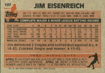 Jim Eisenreich  baseball card collectible - Main Image 2