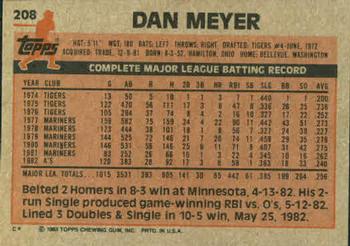 Dan Meyer  baseball card collectible - Main Image 2