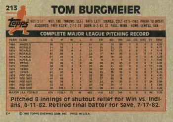 Tom Burgmeier  baseball card collectible - Main Image 2