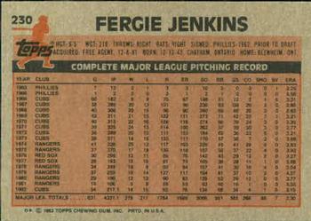 Fergie Jenkins  baseball card collectible - Main Image 2